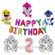 Balkar Birthday Balloon Decoration Package/Happy Birthday Baby Shark