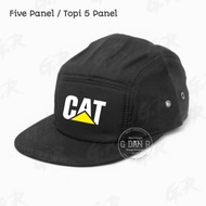 Caterpillar 5 Panel Hat - Caterpillar Five Panel Hat Topi Lelaki Cap