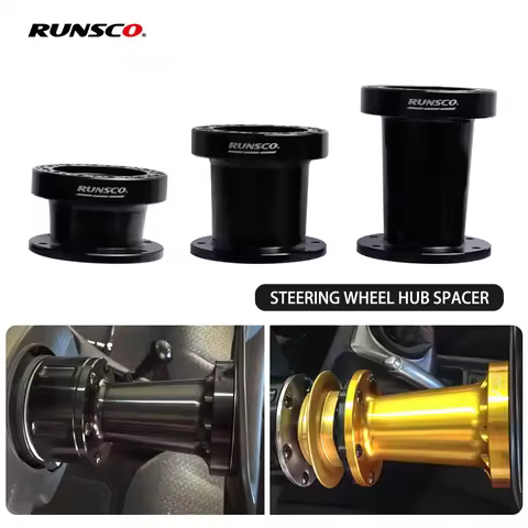 Steering Wheel Hub Spacer Kit 51MM 76MM 101MM Steering Wheel Hub Boss Kit Adapter Spacer Black/Golde