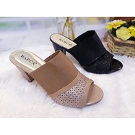 Premium 7cm knitted heel sandals