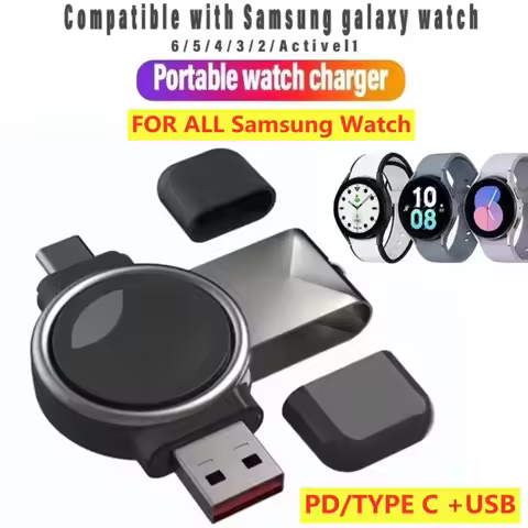 Watch Wireless Charger Portable Fast Charging Dock Station Adapter For Samsung Galaxy Watch 5 Pro 5/