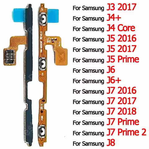 Volume Mute Flex Cable For Samsung Galaxy J6 Plus J6+ J7 Prime 2 J8 2018 J3 2017 J4 Core J5 2016 Pow