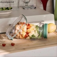 (duyongwind) Salad Jar With Fork,Mason Jar Salad Container With Side Opening,Salad Container With Fo