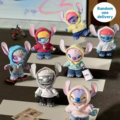 Disney Stitch GenZ Street Series Vinyl Plush Blind Box Charm | Exquisite Design Street Culture Mixed