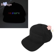BORRAONE LED Baseball Cap, Outdoor Bluetooth LED Hat Editable Display Hat for Festivities Bluetooth 