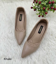 KITEPRETTY รุ่น KT5556 รองเท้าคัชชูทำงาน หนังนิ่ม ส้นสูง 2 นิ้ว ปลายแหลม Size 35-40