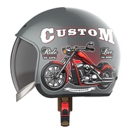 MŨ BẢO HIỂM KÍNH ÂM LÓT THÁO RỜI CHÍNH HÃNG ROYAL M139(TẶNG THÊM 1 ÁO MƯA CHÍNH HÃNG ROYAL)