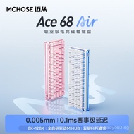 MCHOSE Michael Ace 68 Air Magnetic Axis Mechanical Keyboard for Gaming Wired Low Latency Customizabl