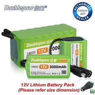 Doublepow 12V Lithium 18650 Battery Pack Rechargeable Batteries with Protection Board 11.1V Li-ion B