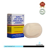 KATIALIS SOAP Sulfur Zinc Oxide Salicylic Acid Anti Fungal Anti Bacterial Soap 90 Grams