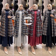 (9) BSHOP PIRAMIT Pyramid Women's Square Flannel Dress new set 2 in 1 Dress Bshop by Rio. Nazra Sha