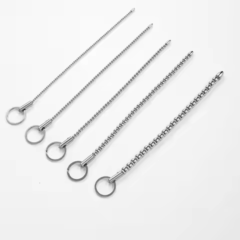 Stainless Steel Pull Bead Horse Eye Stick for Orgasmic Pleasure, Expansion Toys for Horse Eye Urethr