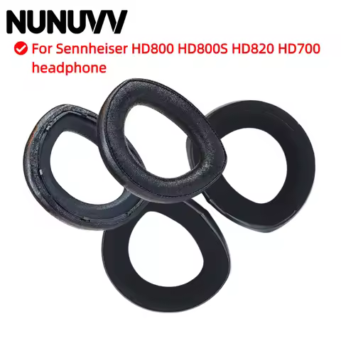 NUNUVV Replacement Earpads Foam Ear Pads for Sennheiser HD800 HD800S Headphones Earmuff Earphone Sle