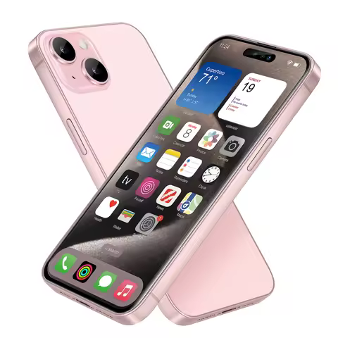 Dummy Fake Phone Model, Looks Like The Real Phone Compatible with Phone 15 Pink, for Cell Phone Stor