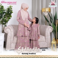 [DHIA] RAYA2025 Magenta 338 - Baju Kurung Ironless Sedondon Ibu dan Anak by Dhia Cotton 🌸 S-10XL Plu