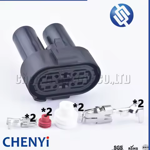 4 Pin auto waterproof connector For 506A/B/C fuse relay electronic fan controller plug 1H0973204 1H0
