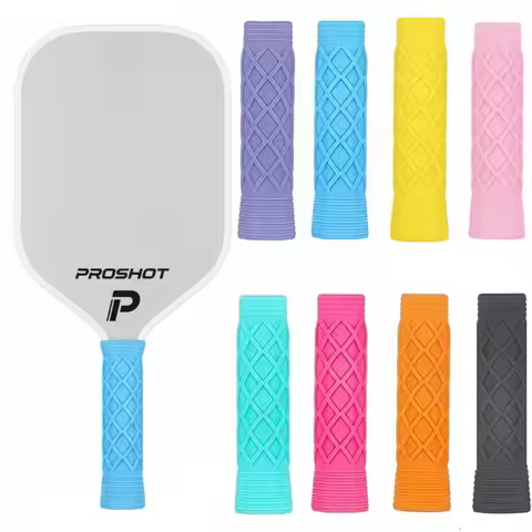 Silicone Pickleball Paddle Grip Cover Non-Slip Reusable Pickleball Racket Handle Sleeve Replacement 