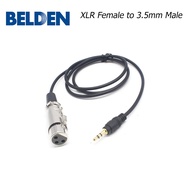 Belden Neutrik XLR adapter to 3.5mm male Stereo jack male to XLR Female Audio Adapter Audio Cable 80