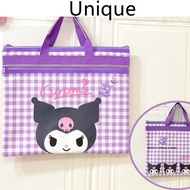 [READY STOCK] Kuromi Tuition Bag A4 Melody Bag Kuromi Multifunction Storage Bag Stationary Kuromi Be