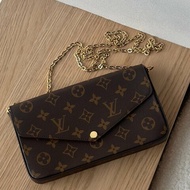 全新✨ Louis Vuitton LV 經典老花鏈條 WOC