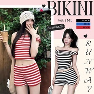 BIKINI RUNWAY Women's Set Striped Korean Style Comfortable To Wear Available In Sizes S-L|Weight 38-