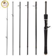 Carbon Fishing Rod Fishing Pole Carbon Fiber Hand Rod 5/ 6 Sections Hand Rod 5.9/ 6.9/ 7.9 Ft For Ou
