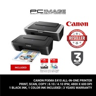 CANON PIXMA E410 ALL IN ONE PRINTER/PRINT/SCAN/COPY/3YEARS 1 TO 1 CANON ONSITE EXCHANGE
