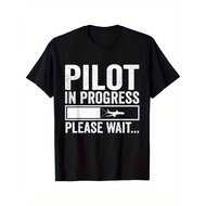 Airplane Aviation Shirt For Boys Men Funny Vintage Pilot T-Shirt