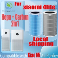 【For only xiaomi 4lite filter】Replacement Compatible with Xiaomi 4lite Filter Air Purifier Accessories HEPA&amp;Carbon