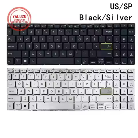 US/SP Laptop Keyboard For ASUS 15X 2020 S5600F E510M E510K M5600I S14 S15 S533 V5050 V5050E/EA X521/