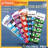 Button Cell Battery – Lithium & Alkaline Watch Coin Batteries CR2032 CR2025 CR2016 LR44 LR1130 AG13