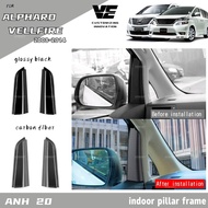 Vemart toyota Alphard vellfire anh20 2008-2014 Carbon fiber indoor pillar frame accessories