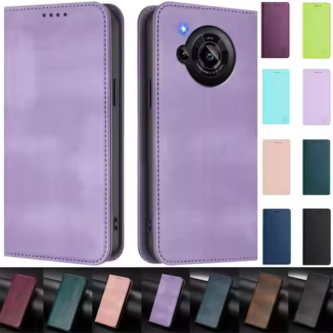 Fundas Magnetic Case for Sharp Aquos R7 R6 R3 R2 Compact Capa Leather Stand Flip Wallet Book Case fo