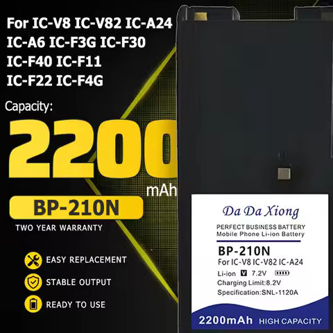 BP210 BP-210N BP-210 BP-209 NI-MH Battery for IC-V8 IC-V82 IC-A24 IC-A6 IC-F3G IC-F30 IC-F40 IC-F11 