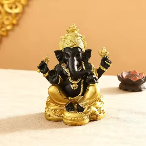 Rare Lord Ganesha Figurine Hindu God Buddha Statue Porch Home Diwali Office Table Feng Shui Decors S