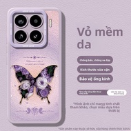 Ốp lưng silicon GGUU cho Xiaomi 15s Pro/15 Ultra hình bướm lớp lót da cừu mềm mại bảo vệ ống kính ch
