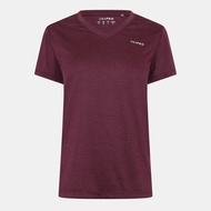 USA Pro Womens The USA Pro Tech V Tee Ladies (Espresso) - Sports Direct