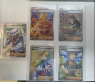 pokemon 人物卡 (繁中+日版) 7張