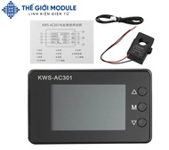 [Có sẵn] [Rẻ vô địch] Đồng hồ đo điện 100A KWS-AC301 8 chức năng cảm biến riêng loại kẹp dây - thegi