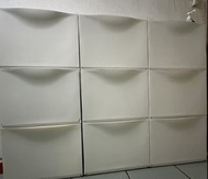 IKEA TRONES 鞋櫃/儲物櫃 白色 9件