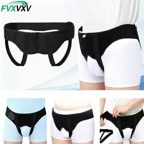 1PCS Hernia Belts for Men, Adjustable Inguinal Hernia Support Belt for Men & Women with 2 Compressio