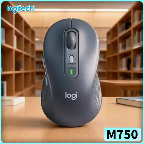 Logitech M750 Ergonomic Silent Mouse, Wireless Convenience, Precise Tracking for Accurate Cursor Con