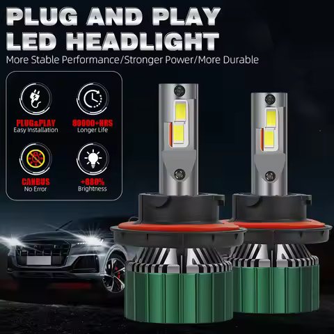 2PCS H7 LED Headlight Bulbs 30000LM H1 H4 H11 9005 HB3 9006 HB3 9007 HB5 9008 H13 Super Bright LED H