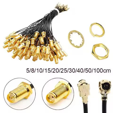 SMA Connector Cable Female To UFL/ U.FL/RF Coax Adapter Assembly Pigtail Cable 1.13MM RP-SMA 10cm 15