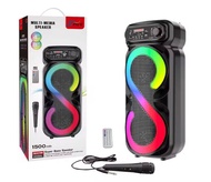 Portable Bluetooth Speaker 16W (2x8W) | Super Bass Wireless Speaker with Mic | Rechargeable Party Sp