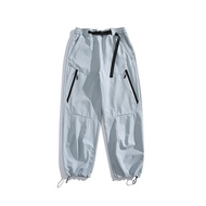 NASA WTAPS Mens Outdoor Cargo Pants Loose Straight Leg Waterproof American Style Workwear Trousers S