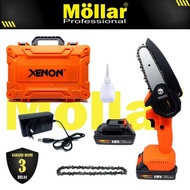 Termurah mini chainsaw Cordless XENON CDMCS1845 / mesin gergaji chain
