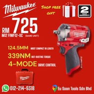 Milwaukee M12 FIWF12 FUEL 1/2"D Stubby Impact Wrench 339NM