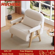 【Free Shipping】Sofa Bed Foldable Solid Wood Multifunctional Sofa Chair  Living Room Office Bedroom  Lazy Sofa