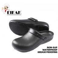 EIFAK 👨🍳👨🍳รองเท้าเชฟ รองเท้ากันลื่นกันน้ำมันกันน้ำรองเท้าทำงานโรงแรมร้านอาหารห้องครัวรองเท้าบูทกัน